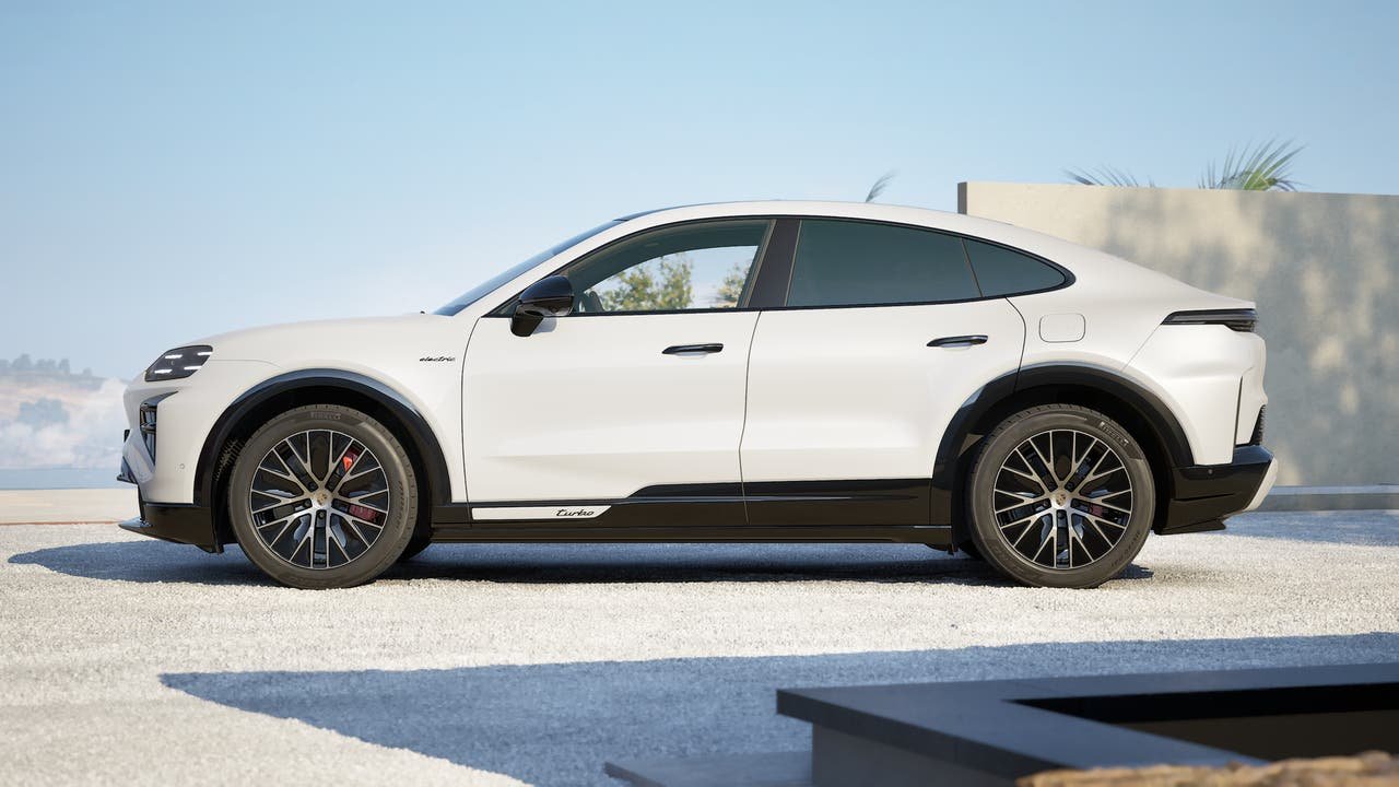New 2026 Carrara White Metallic Porsche Turbo Coupe Electric image 2