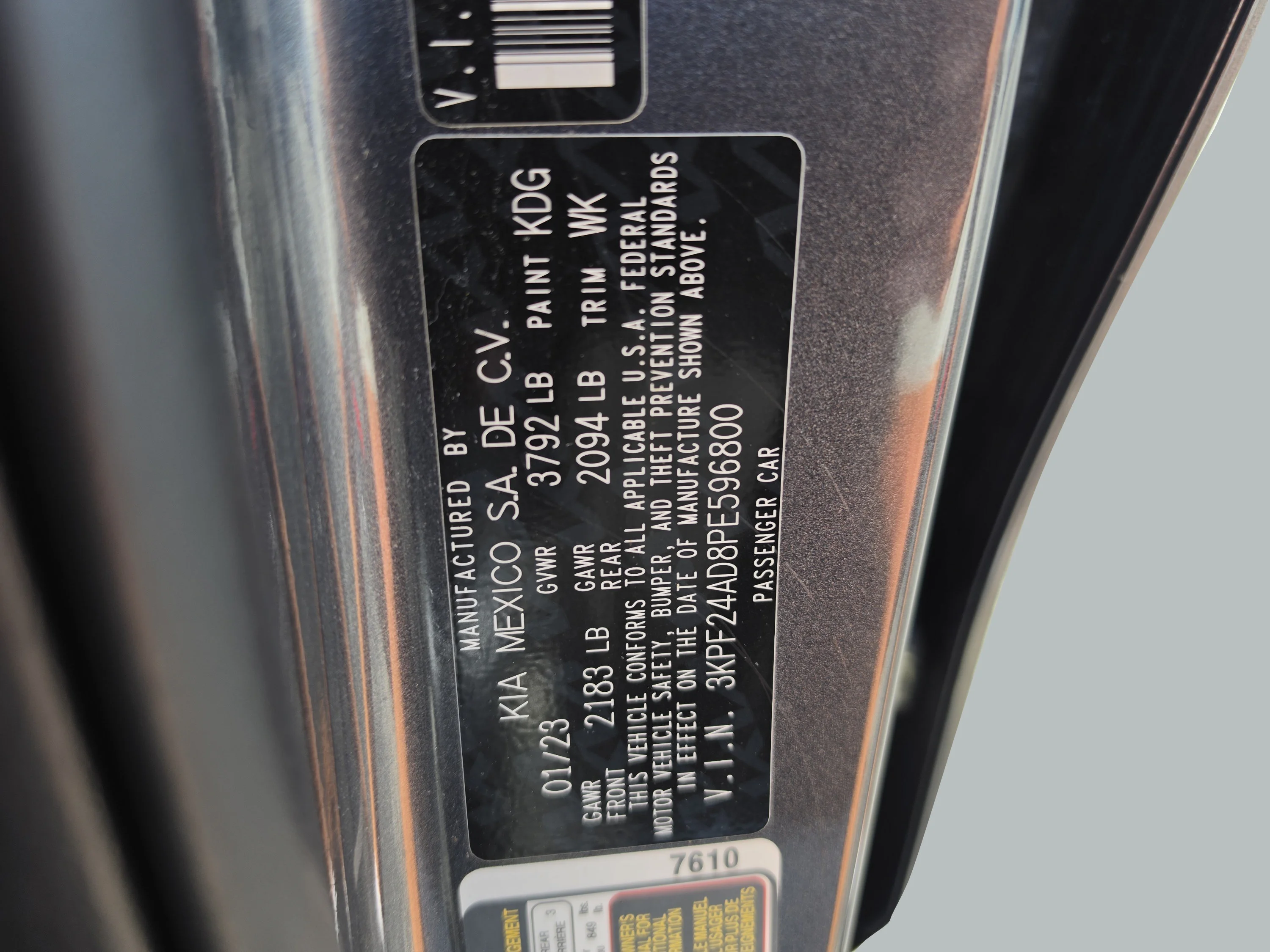 Used 2023 Gravity Gray Kia LXS image 37
