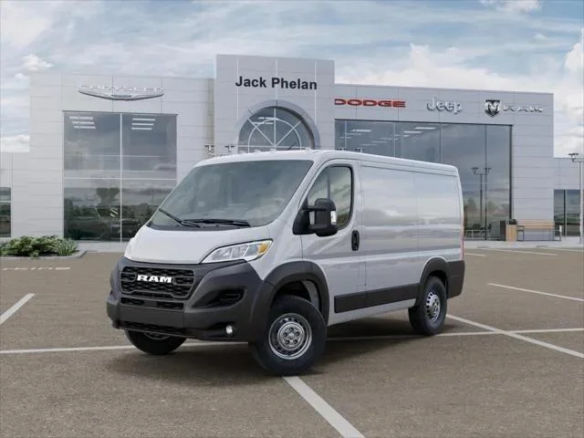 New 2026 Bright White Clear-Coat Exterior Paint RAM 1500 Low Roof Cargo Van 118 WB image 53