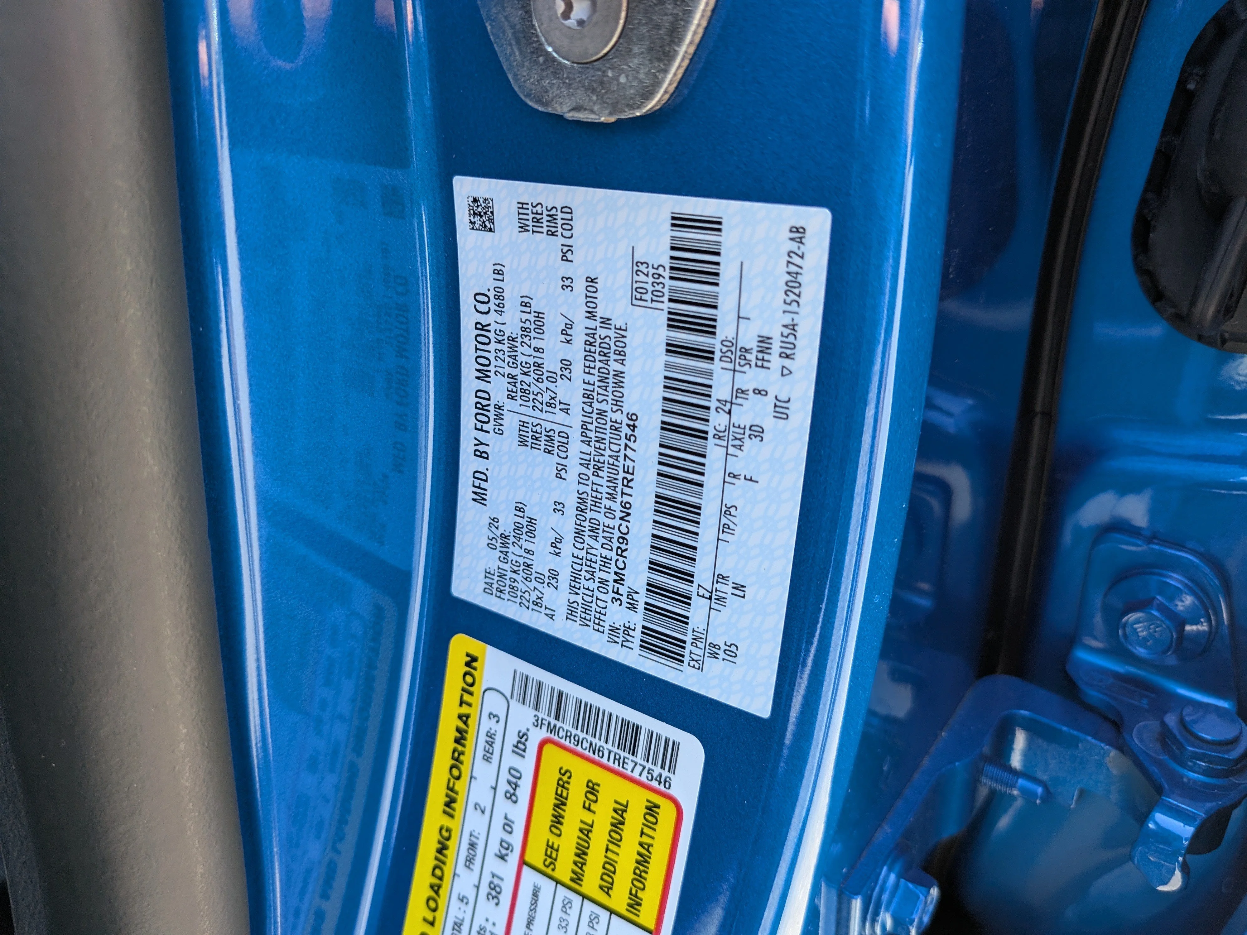 New 2026 Velocity Blue Metallic Ford Outer Banks® image 36