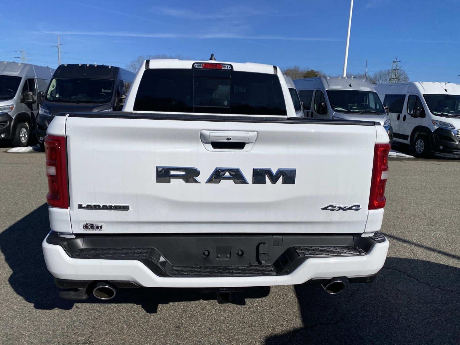 New 2026 Bright White Clear-Coat Exterior Paint RAM Laramie image 3