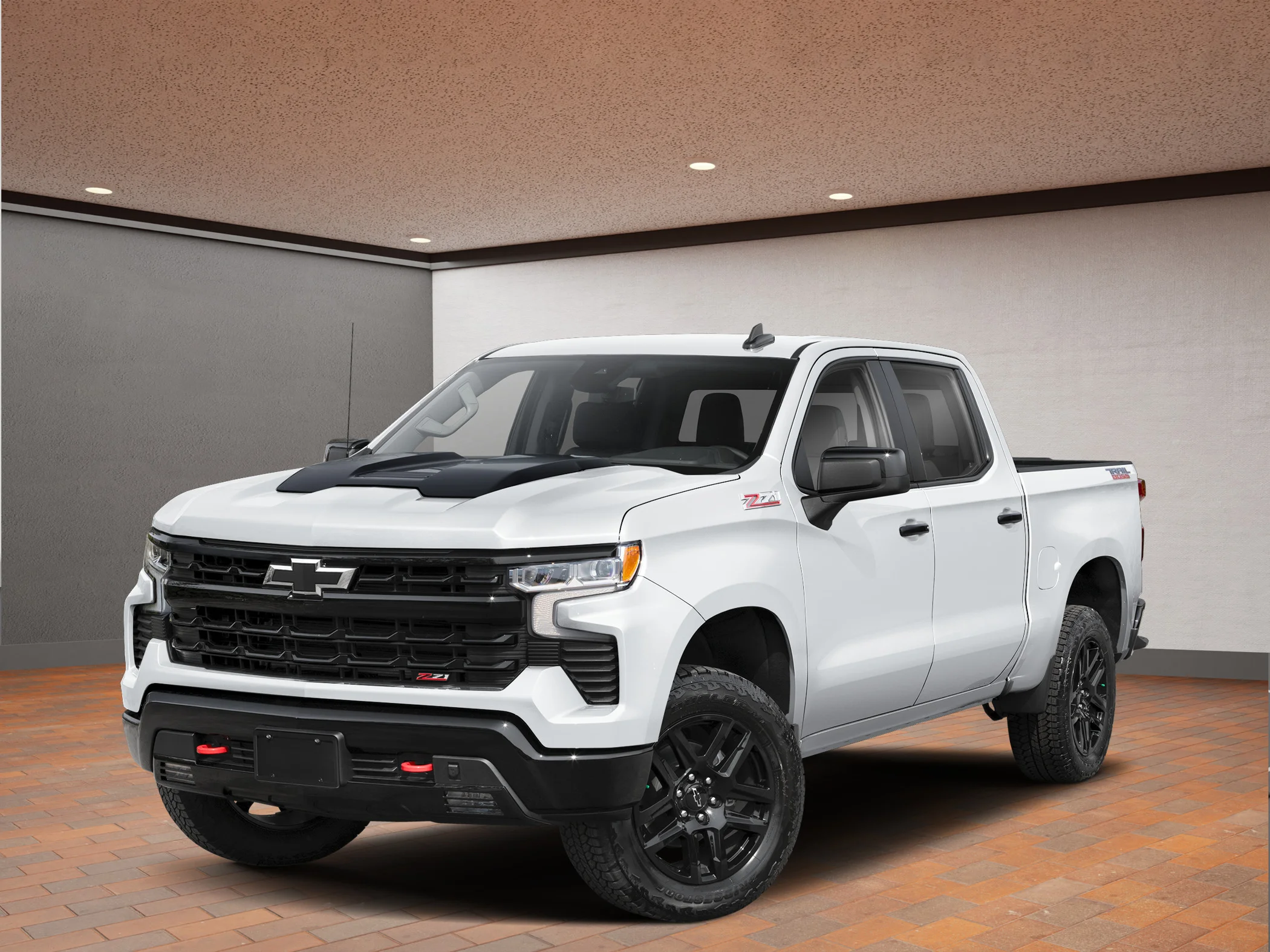 New 2026 White Chevrolet Crew Cab Short Box 4-Wheel Drive LT Trail Boss image 1