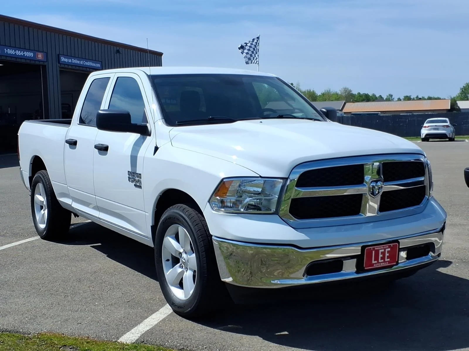Used 2024 Bright White Clearcoat Ram SLT image 3