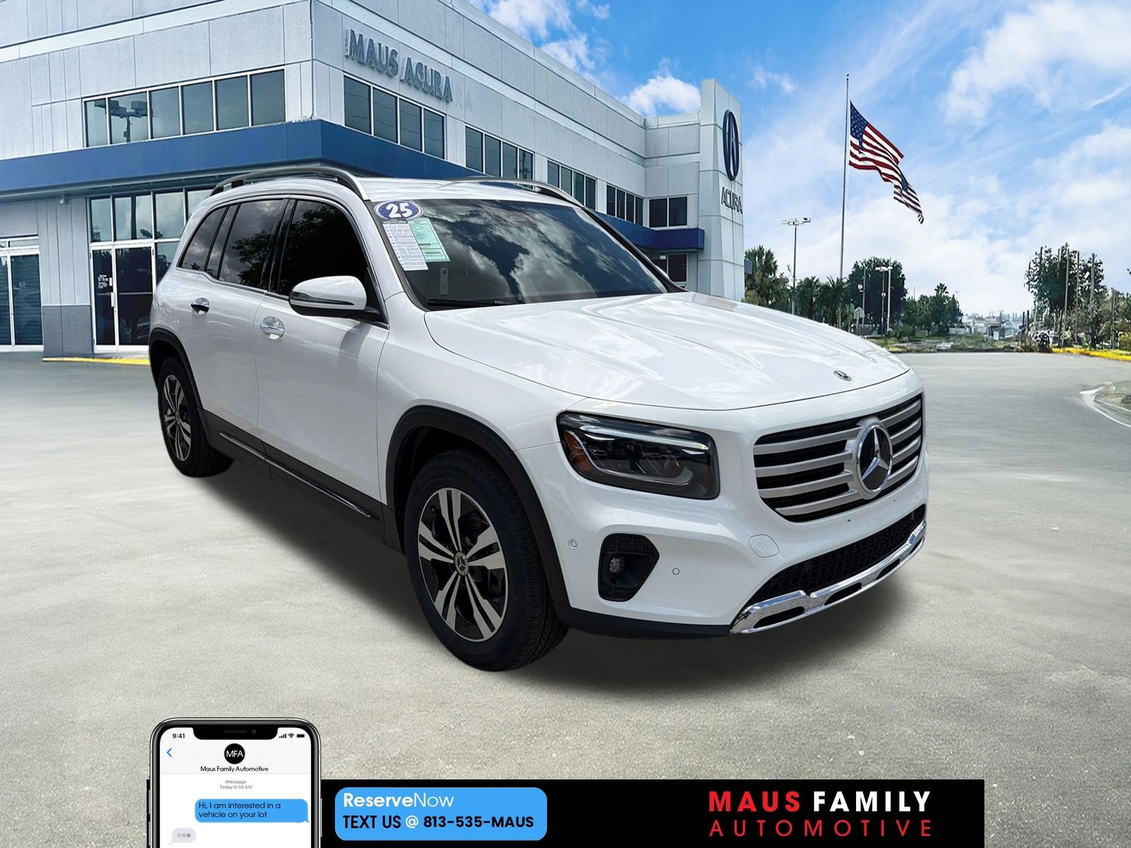 Used 2025 Polar White Mercedes-Benz GLB 250 image 1