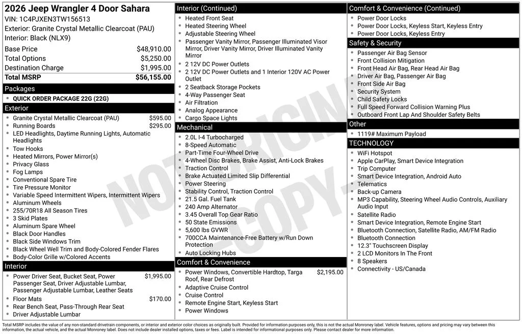 2026 Jeep Wrangler 4-Door Sahara - Photo 6