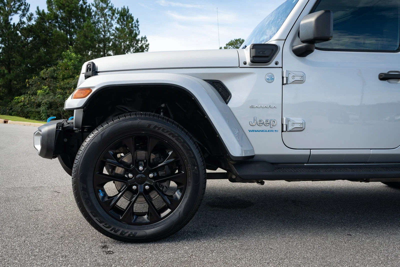 Used 2023 Silver Jeep Sahara 4xe image 4