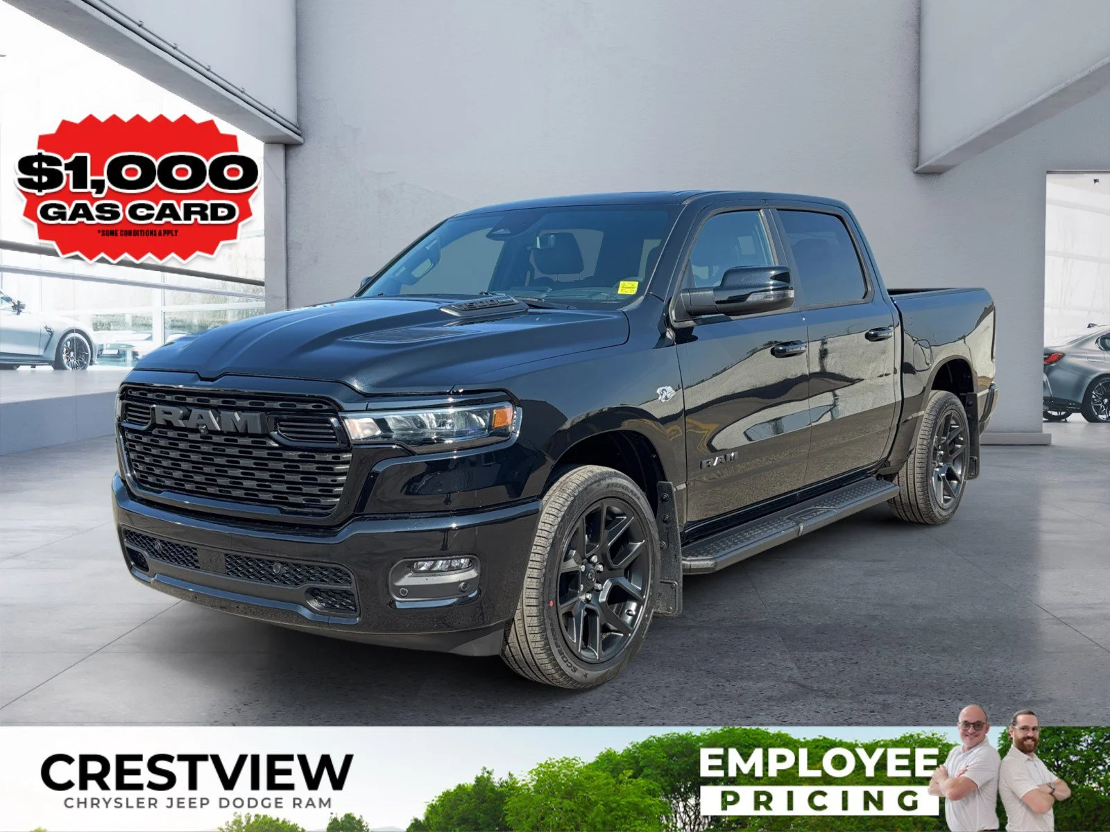 New 2026 Diamond Black Crystal Pearl Ram Sport image 1