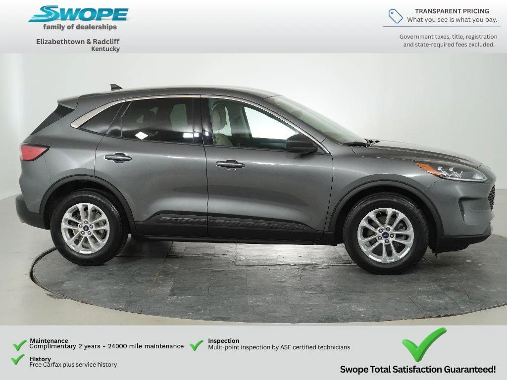 Certified Used 2022 Carbonized Gray Metallic Ford SE image 3
