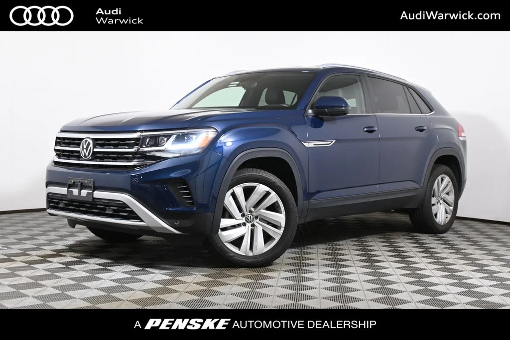 Used 2022 Blue Volkswagen 3.6L V6 SE w/Technology image 1