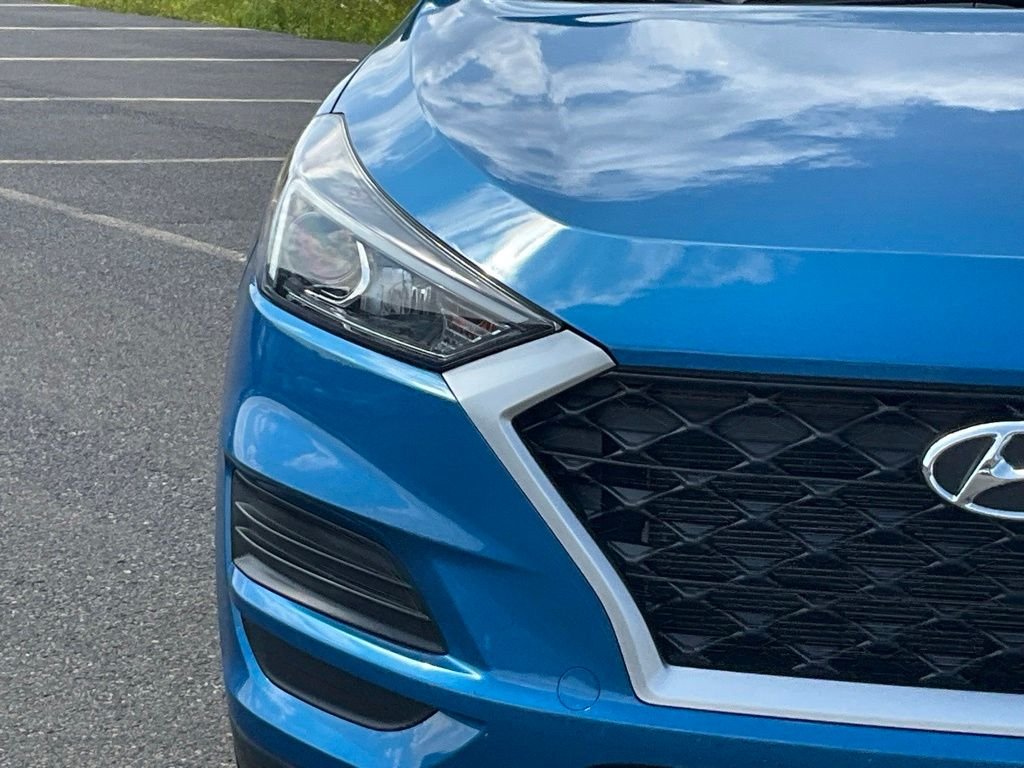 Certified Used 2021 Aqua Blue Hyundai SE image 2