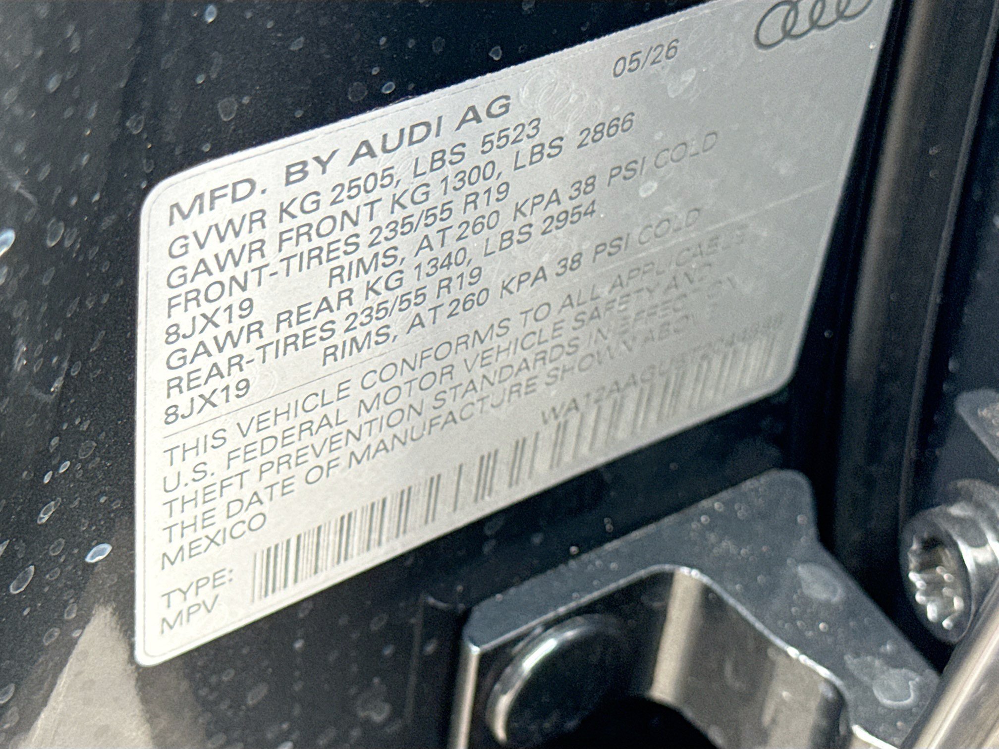 New 2026 Tambora Gray Metallic Audi Premium Plus image 41