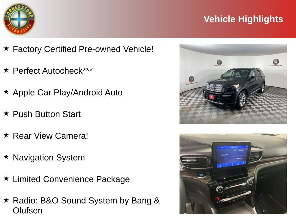 Certified 2023 Ford Explorer Limited with VIN 1FMSK8FH8PGA58272 for sale in Elk River, Minnesota