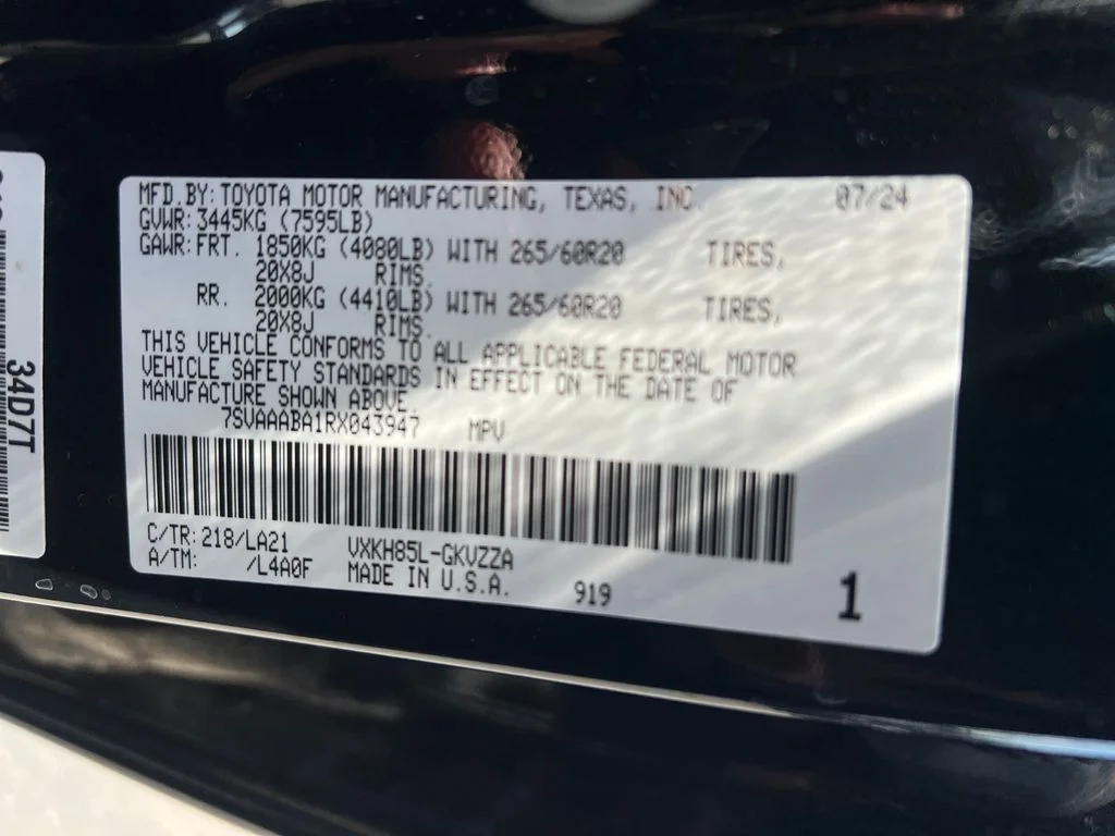 Certified Used 2024 Black Toyota Platinum image 42