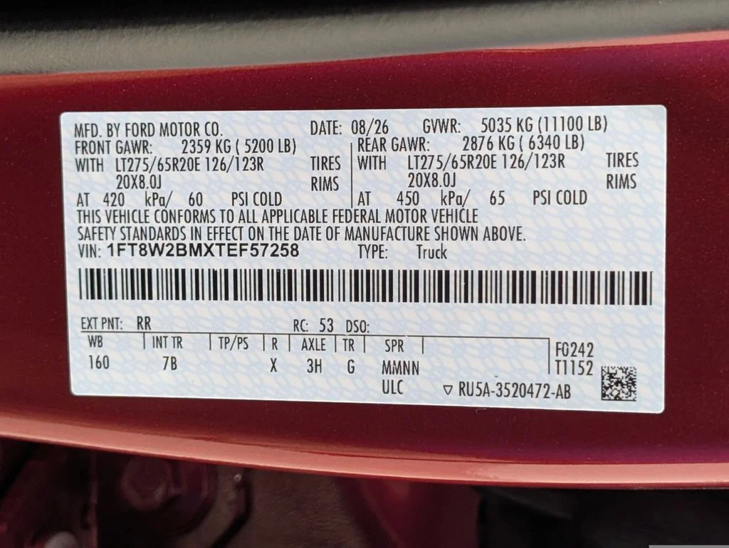 New 2026 Ruby Red Metallic Tinted Clearcoat Ford F-250® Platinum® image 33
