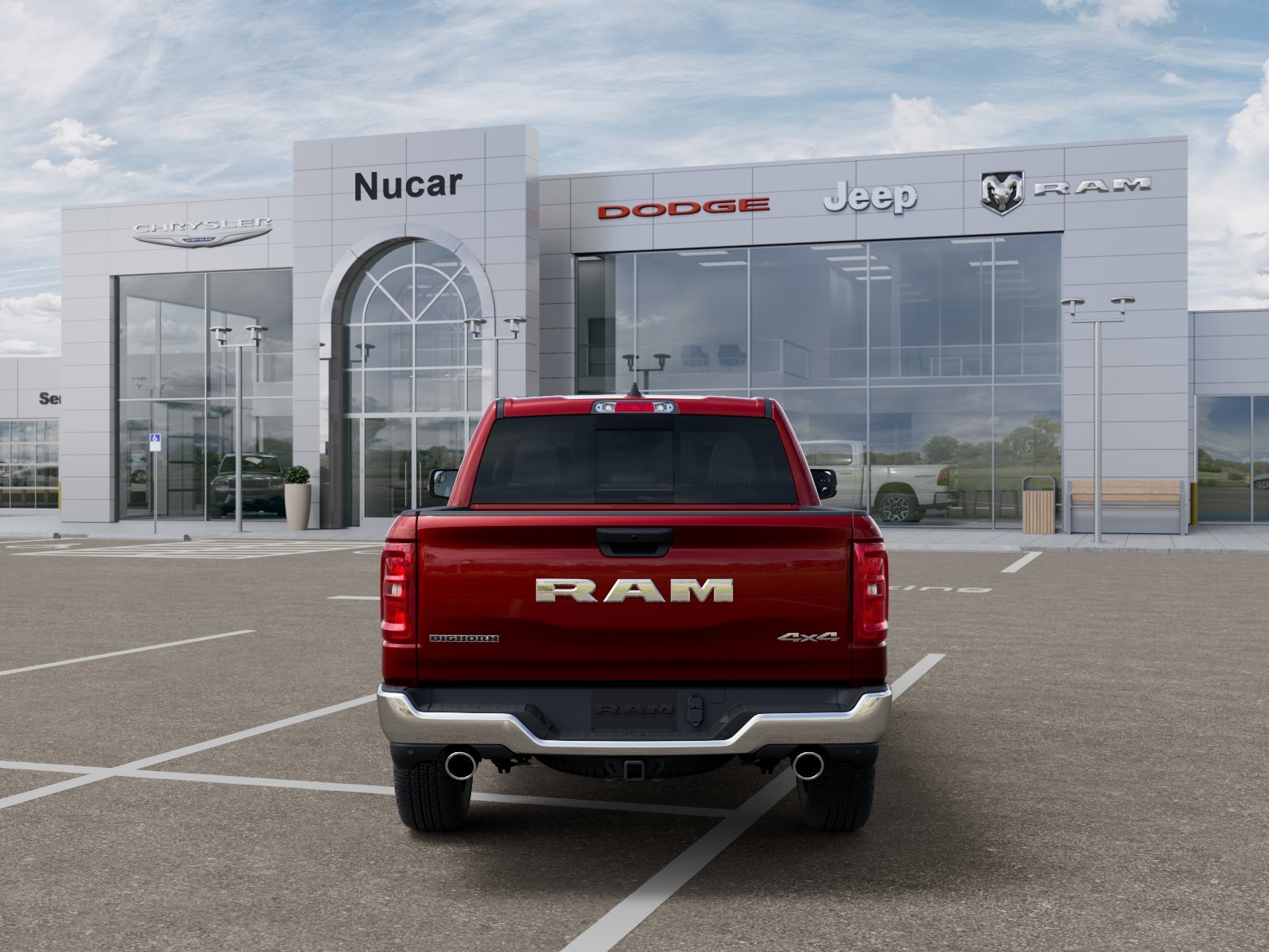 New 2026 Molten Red Pearl-Coat Exterior Paint RAM BIG HORN image 107