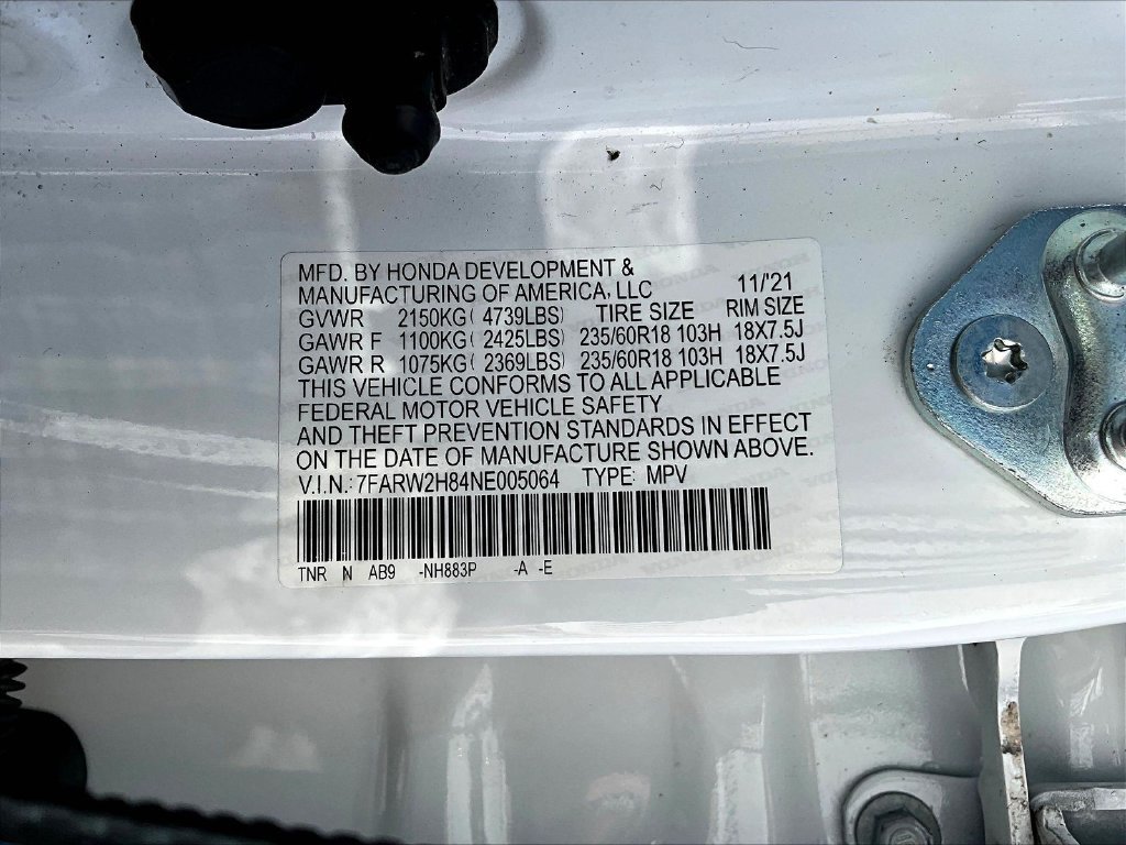 Used 2022 White Honda EX-L image 23