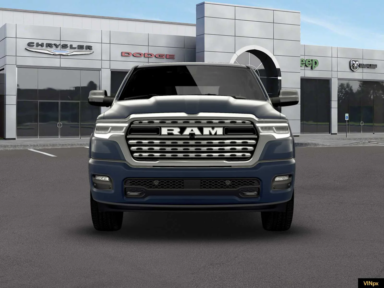 New 2026 Forged Blue Metallic Exterior Paint RAM Longhorn image 12