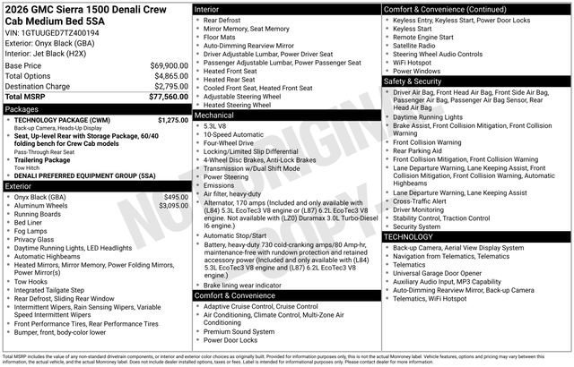 New 2026 Onyx Black GMC Denali image 24