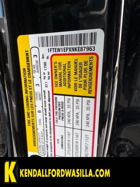 Used 2022 Agate Black Metallic Ford XLT image 1