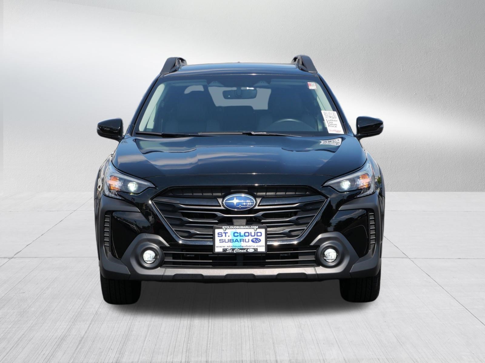 Certified 2025 Subaru Outback Onyx Edition with VIN 4S4BTALC9S3223369 for sale in Saint Cloud, Minnesota