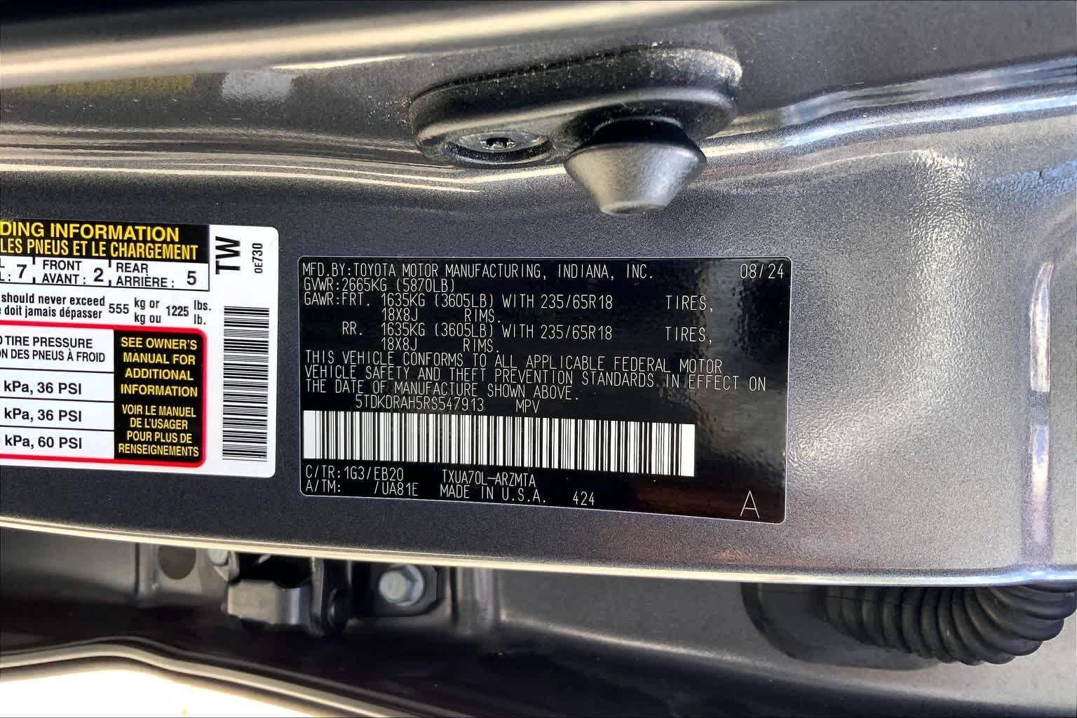 Used 2024 Magnetic Gray Metallic Toyota XLE image 36