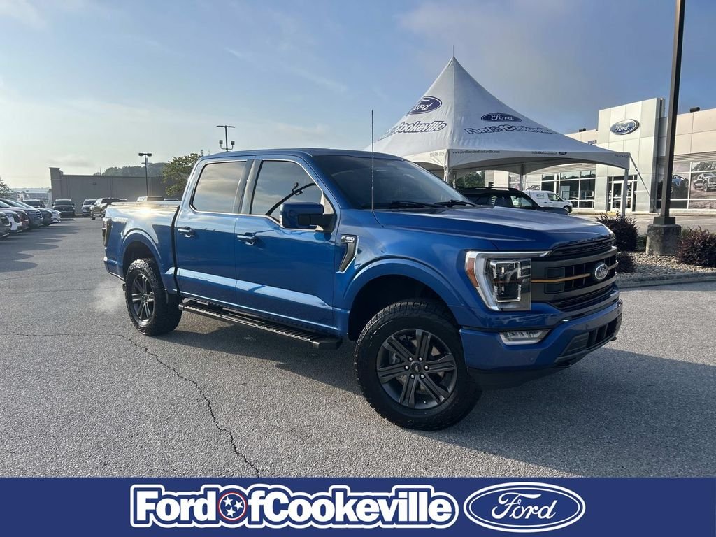 Certified Used 2023 Atlas Blue Metallic Ford Lariat image 2