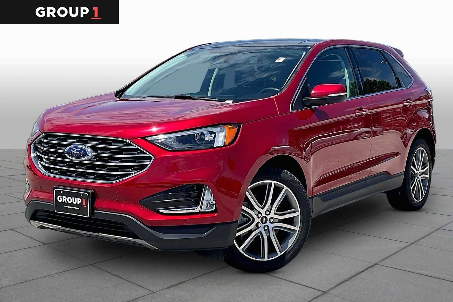 Used 2023 Red Ford Titanium image 1