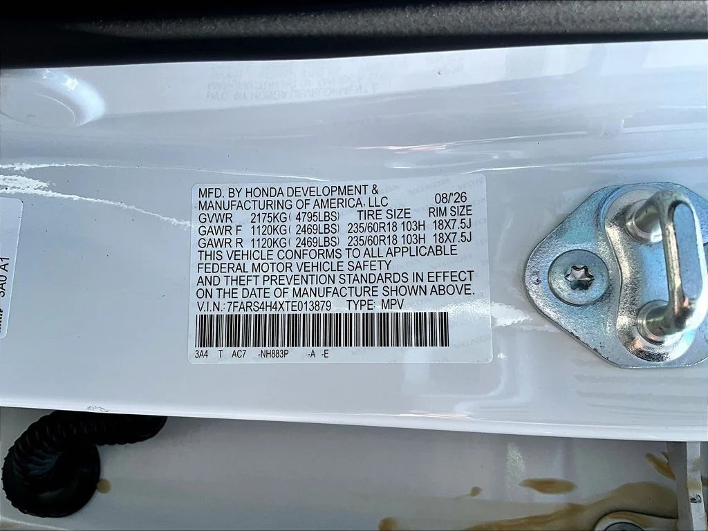 New 2026 Platinum White Pearl Honda AWD EX image 30