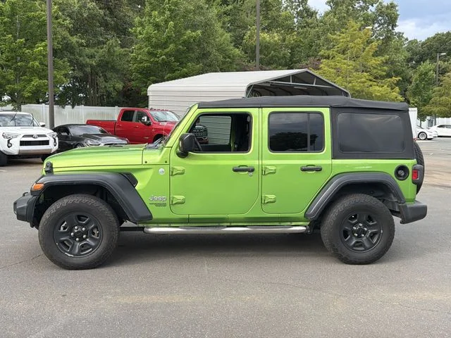 Used 2019 Green Jeep Unlimited Sport image 2