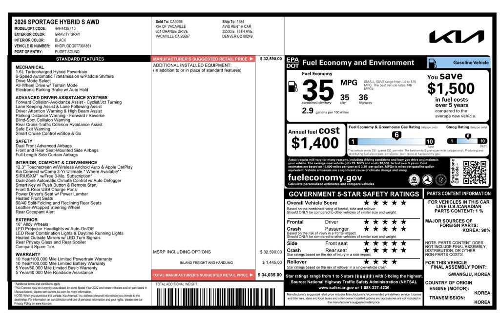Used 2026 Gray Kia S image 4