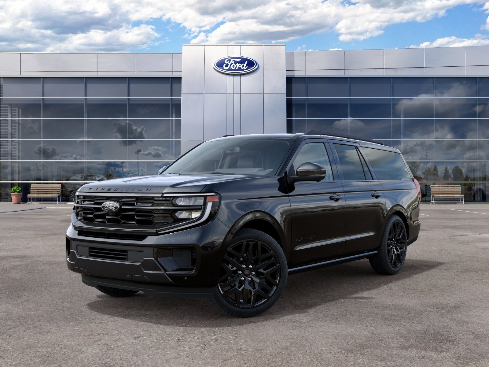 New 2027 Agate Black Metallic Ford Platinum image 3