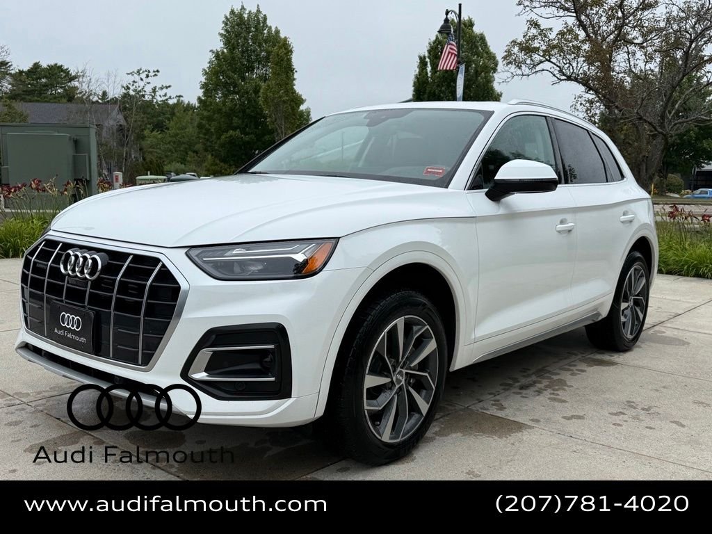 Used 2021 Audi Q5 Premium Plus with VIN WA1BAAFY0M2002182 for sale in Falmouth, ME