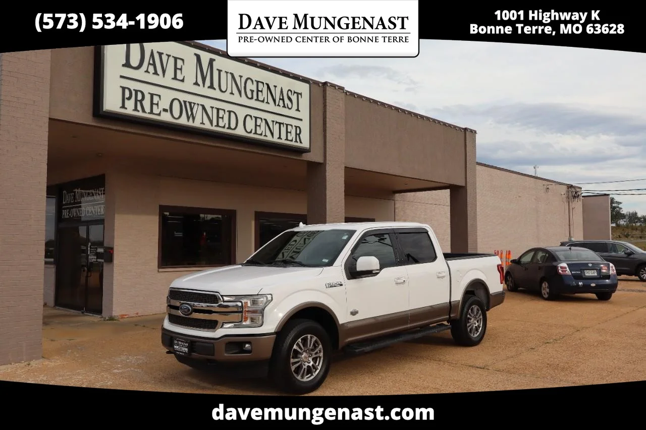 Used 2018 White Platinum Metallic Tri-Coat Ford King Ranch image 1