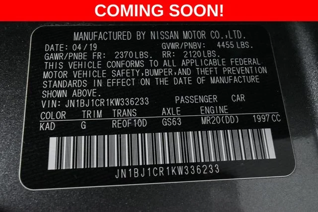 Used 2019 Gray Nissan S image 36