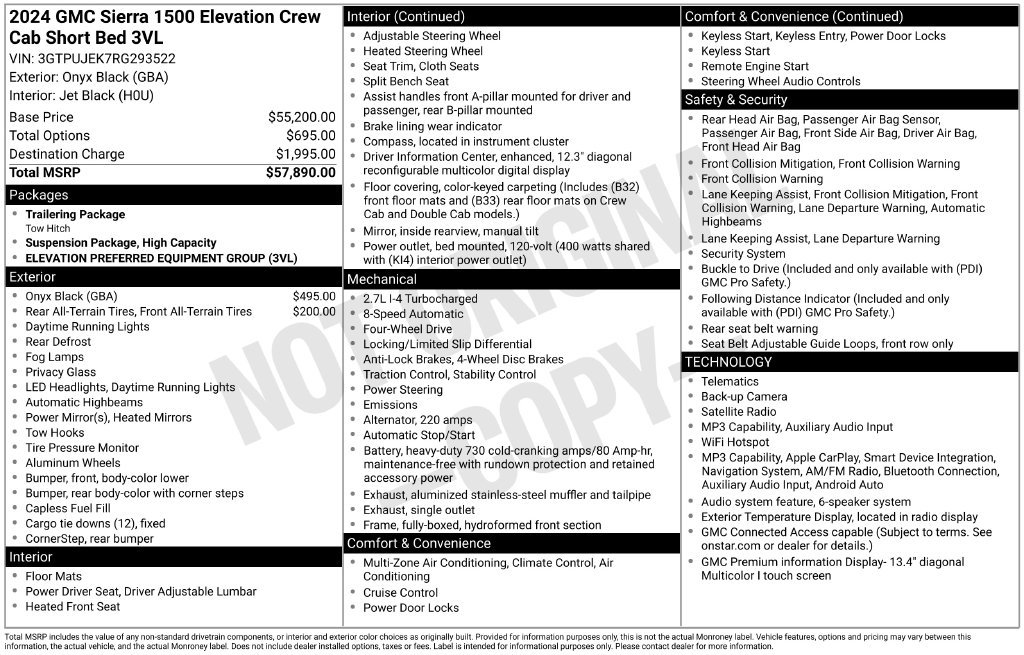 Certified Used 2024 Black GMC Elevation image 23