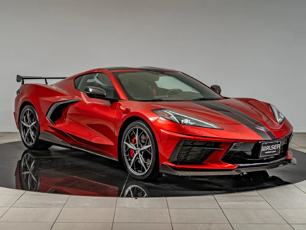 Used 2021 Torch Red Chevrolet Stingray image 3