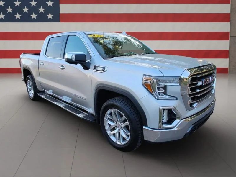 Used 2021 Silver GMC SLT Pickup 4D 5 3/4 ft image 19