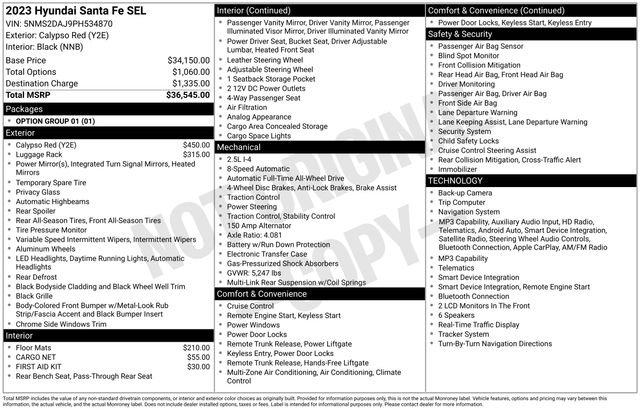 Used 2023 Red Hyundai SEL image 9