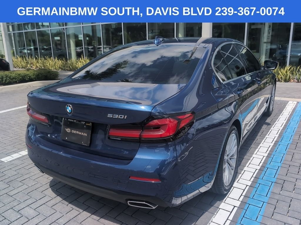 Used 2023 Blue Metallic BMW 530i image 5
