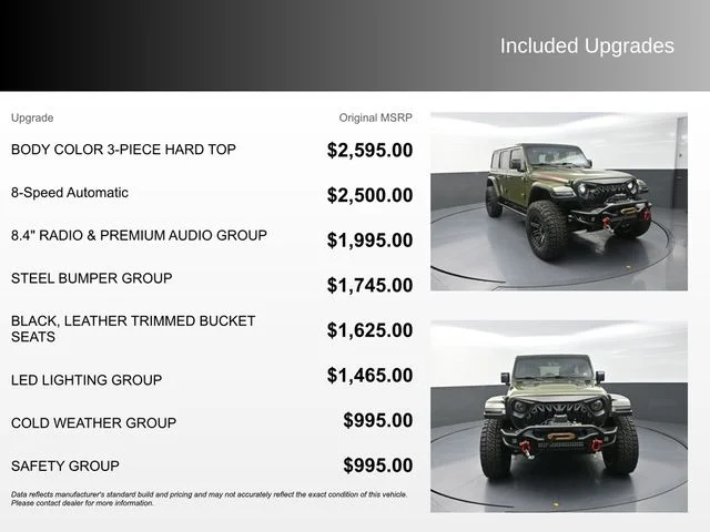 Used 2021 Green Jeep Unlimited Rubicon image 4
