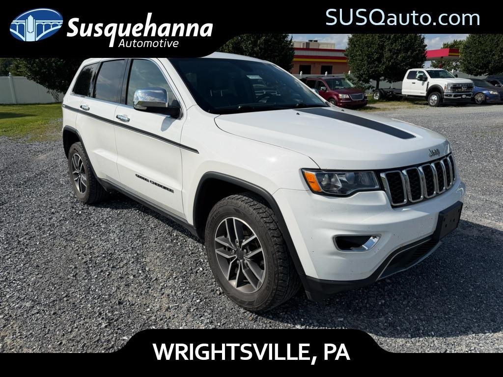 Used 2021 Bright White Clearcoat Jeep Limited image 1