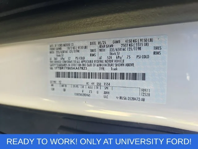 Used 2025 White Ford Base image 31
