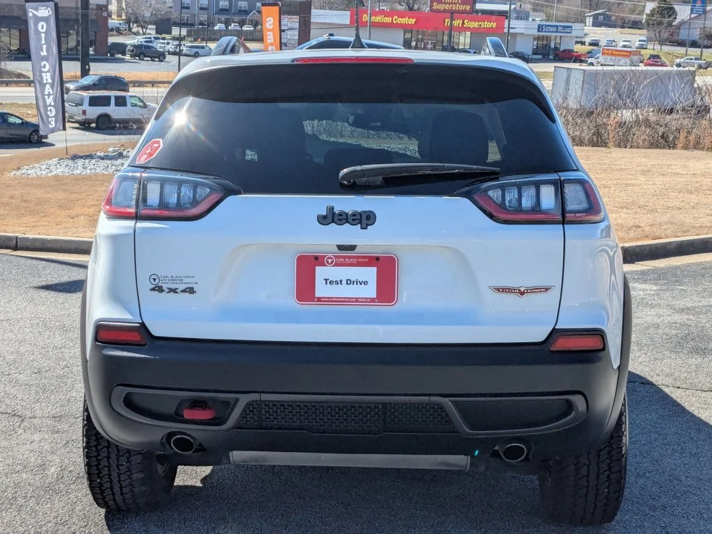 Used 2022 Bright White Clearcoat Jeep Trailhawk image 6