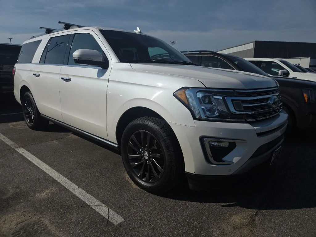 Used 2019 White Platinum Tri-Coat Metallic Ford Limited image 1