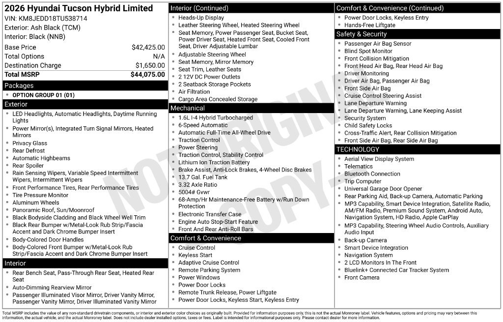 New 2026 Gray Hyundai Limited image 3