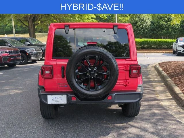 Used 2025 Red Jeep Sahara 4xe image 4