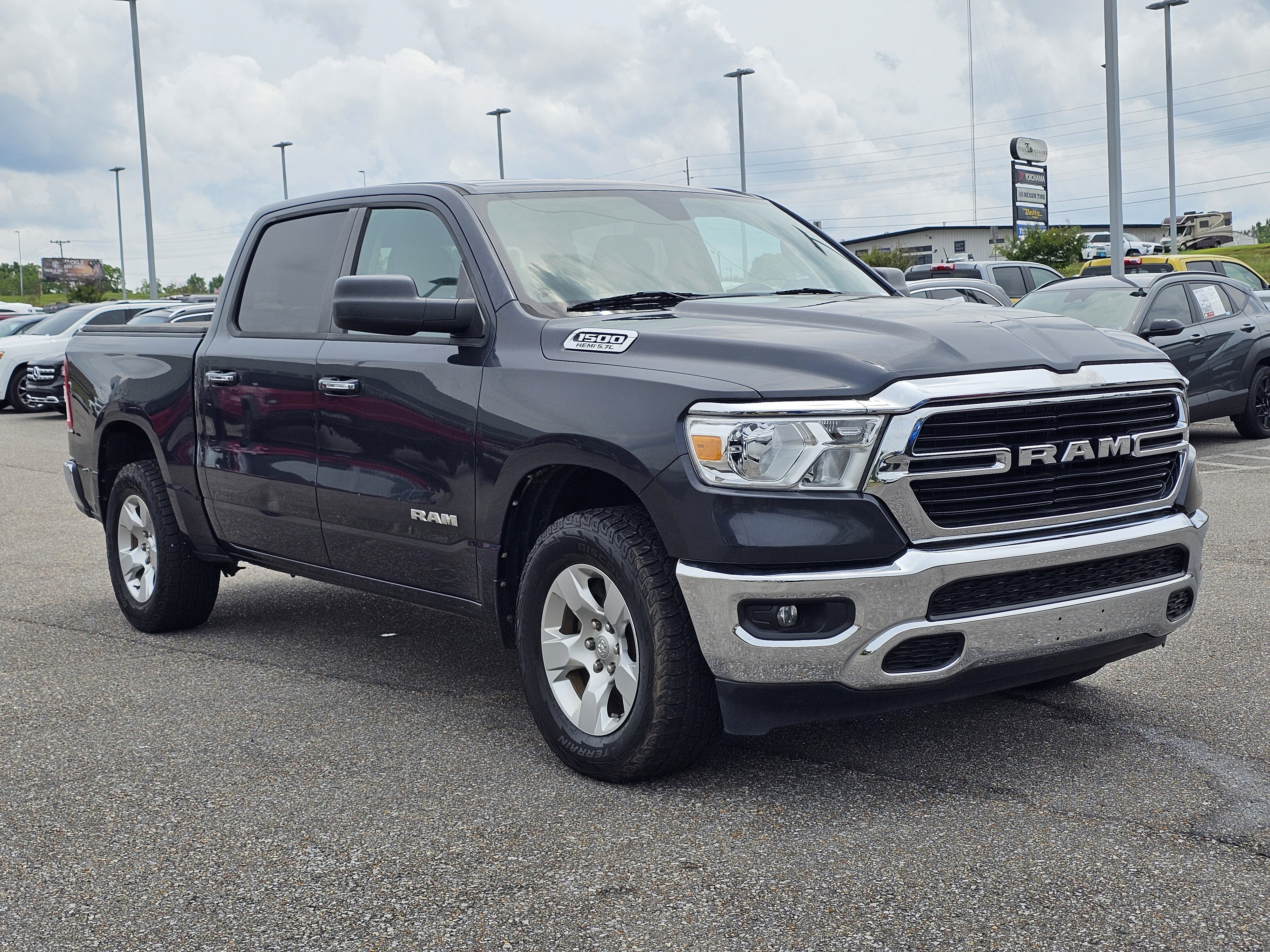 Used 2020 Granite Crystal Metallic Clearcoat Ram Big Horn image 5