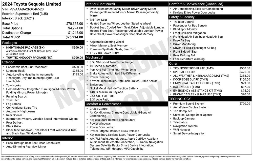 Used 2024 Red Toyota Limited image 27
