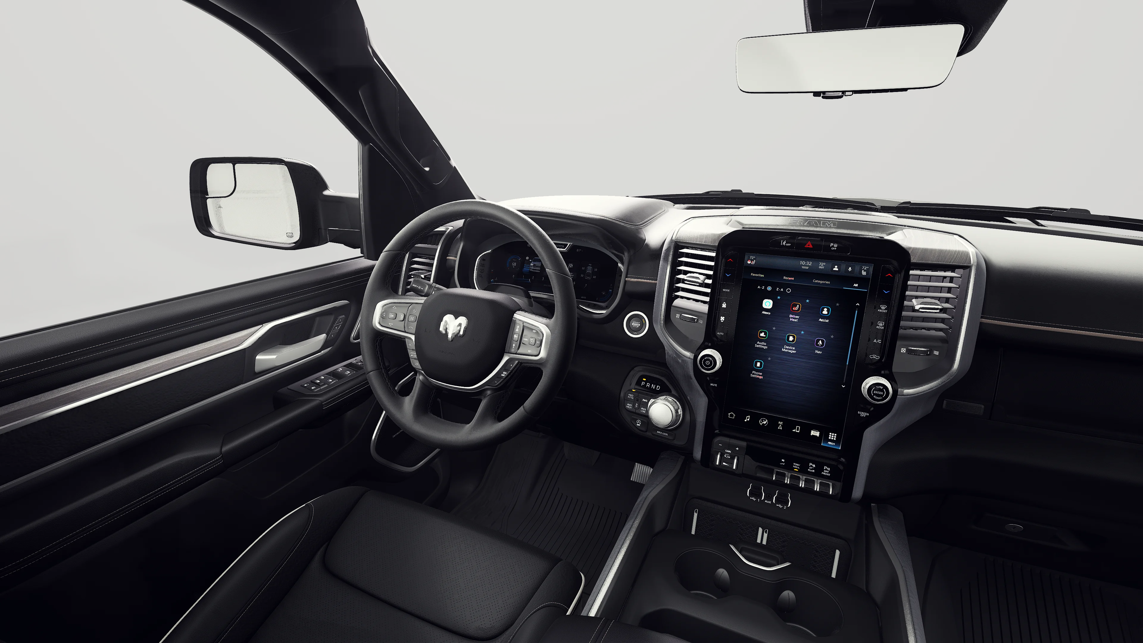 New 2027 Diamond Black Crystal Pearl-Coat Exterior Paint RAM Laramie image 8