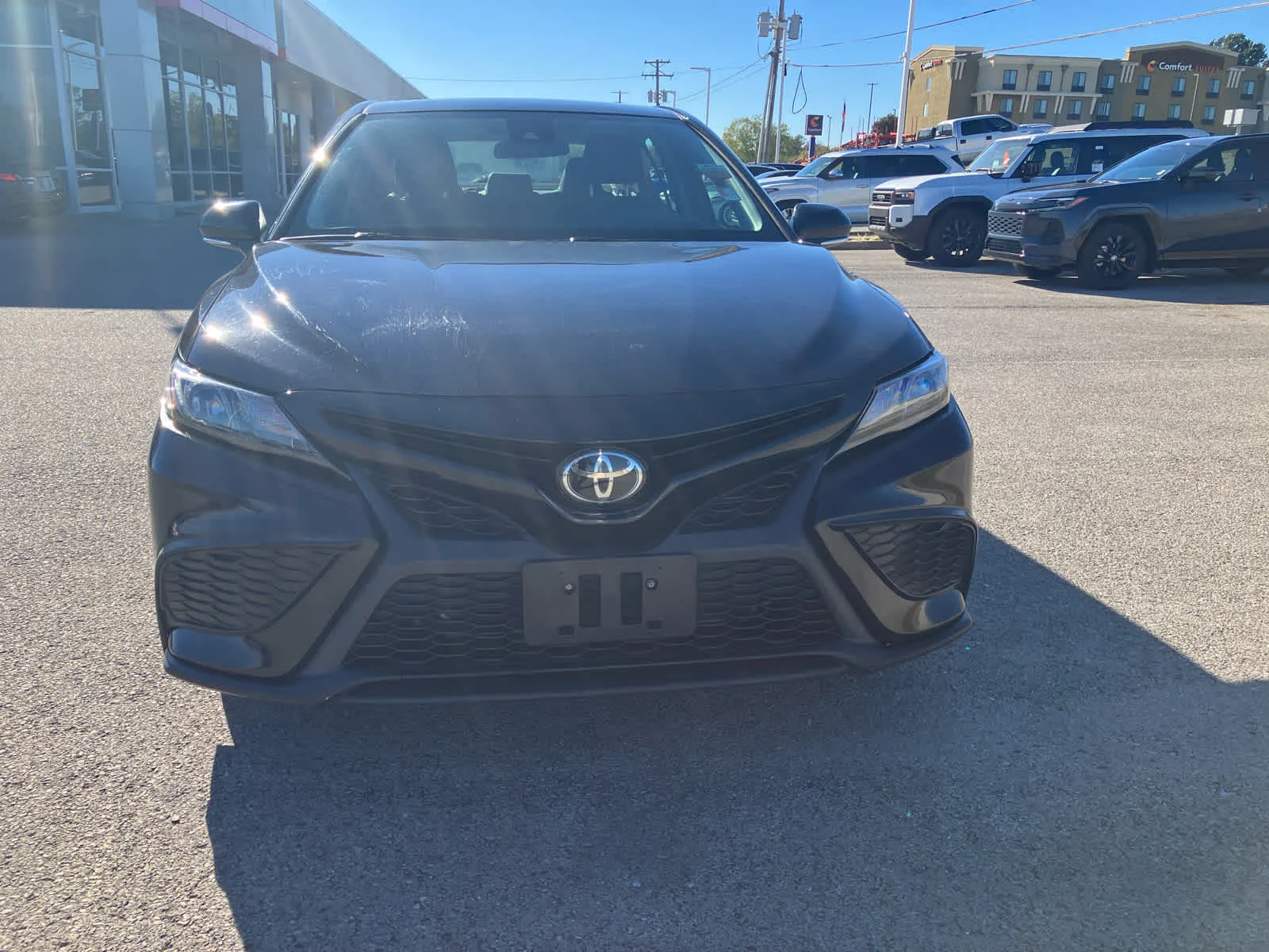 Used 2024 Midnight Black Metallic Toyota SE image 4
